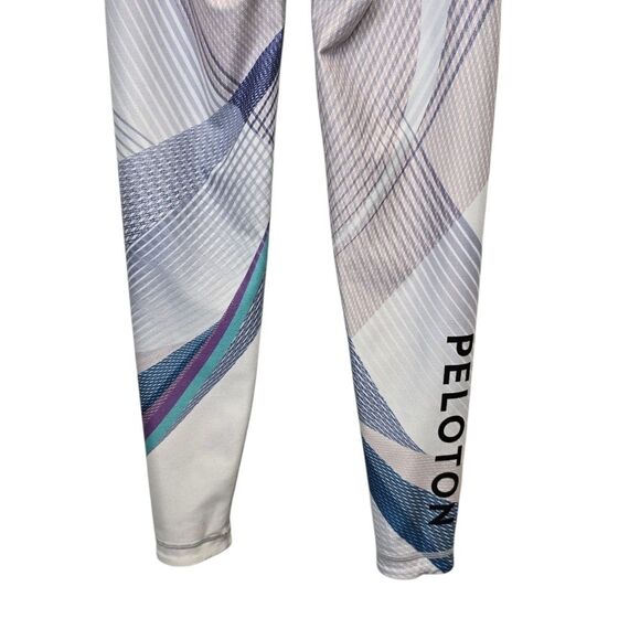 Peloton x WITH Women's S Sails High Waist Geometric Grey Athletic Leggings - Picture 7 of 15